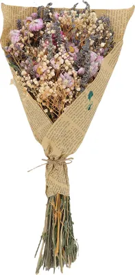 Obrázek produktu pro Sušené květiny kytice Babysbreath Levandule aranžmá pro dekoraci obývací pokoj, svatba, party