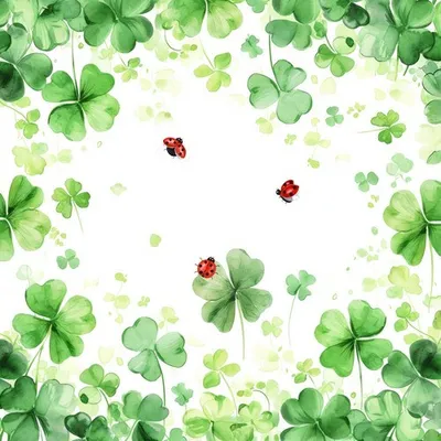 Produktbild von 20 Servietten Lucky You - Marienkäfer an Klee 33x33cm