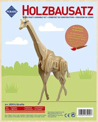 Produktbild von Pebaro Pebaro Holzbaukasten Giraffe