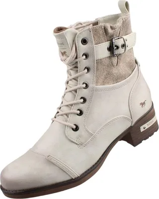 Zdjęcie produktu dla Mustang damskie sznurowane buty za kostkę czarne