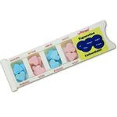 Zdjęcie produktu dla Tablettenbox Liebeselixier gefüllt mit Fruchtgummi Scherzartikel 25g