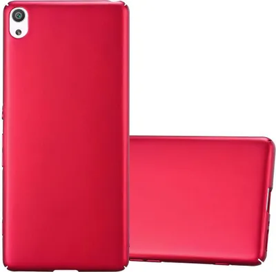 Produktbild von Cadorabo Hülle für Sony Xperia XA Schutzhülle in Rot Hard Case Handy Hülle Etui