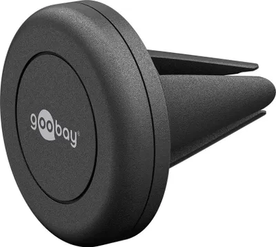 Immagine prodotto di Goobay 47145 Set di supporti magnetici universali, nero - per un montaggio semplice e sicuro nel veicolo