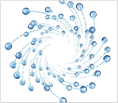 Produktbild von Spritzschutz Herdabdeckplatte Schneidebrett aus Glas Wassertropfen 1-Teilig (60x52cm)