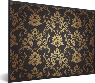 Produktbild von MuchoWow® Gerahmtes Poster Blumen - Licht - Vintage 80x60 cm - Poster mit Schwarzem Bilderrahmen Wandposter Rahmen Foto Bilder - Schwarzem - Mit Gestell