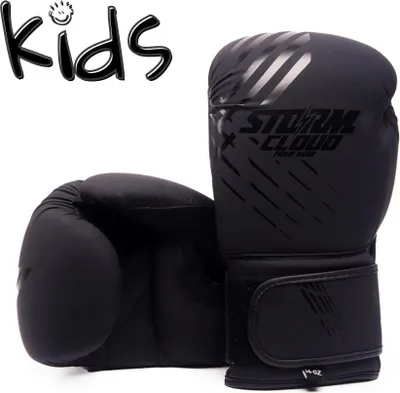 Obrázok produktu pre Boxerské rukavice StormCloud Lynx, čierno-čierne, 6 oz, detské