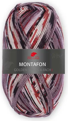 Produktbild von Pro Lana Montafon 4-fädige Sockenwolle Merino extrafein,100g/420m,75% Schurwolle/25%Polyamid 8