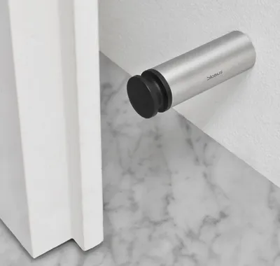 Immagine prodotto di Blomus Entra fermaporta a muro, fermaporta, tampone per porta, acciaio inox, plastica, Ø 2,5 cm, 65354