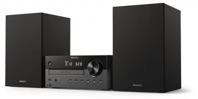 Produktbild von Philips TAM4505/12, Heim-Audio-Mikrosystem, Schwarz, Grau, 60 W, 10,2 cm, 2 cm, DAB, DAB+, FM