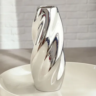Produktbild von Eazy Living Vase H28,5 cm Karine Silber