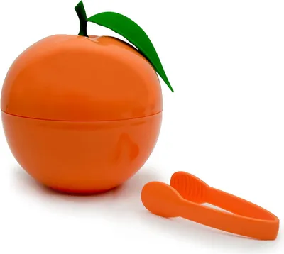 Image de Seau à glace à double paroi en forme d'écorce d'orange - avec pince - 700 ml