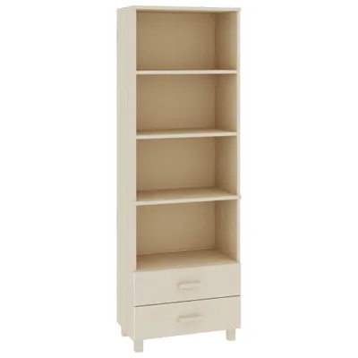 Produktbild von Highboard HAMAR Honigbraun 60x35x180 cm Massivholz Kiefer