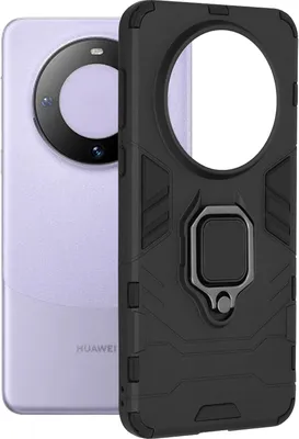 Produktbild von Dauerhafte Ring Armor Hülle für Huawei Mate 60 - Schwarz KP29172