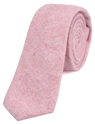 Produktbild von DonDon Herren Krawatte 6 cm Baumwolle pastell-rosa