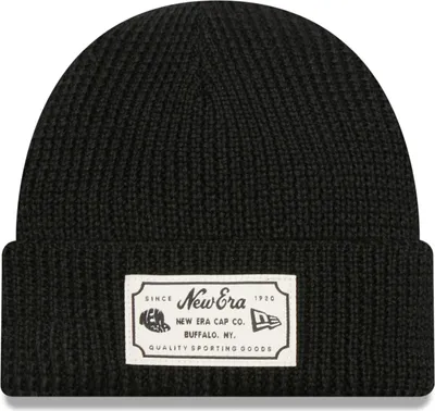 Zdjęcie produktu dla Czapka zimowa New Era Knitted Winter Hat Short Cuff Beanie - PATCH czarny