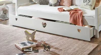 Produktbild von Relita Bettkasten Elsa 90 x 190 MDF weiß lackiert; KB2455117