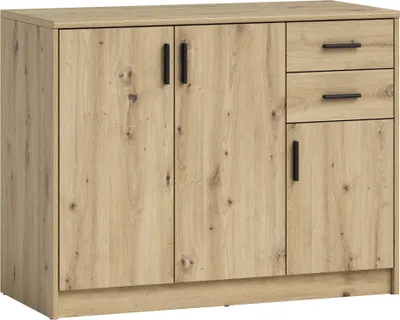 Produktbild von Kommode >Nelly< in Artisan Eiche Nachbildung - 109x86x50cm (BxHxT)