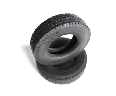 Produktbild von Tamiya 300056527 - 1:14 Truckreifen (2) hart / 22mm - Neu