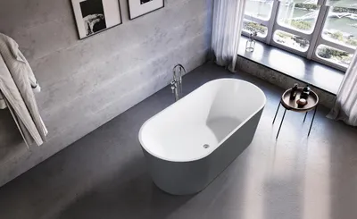 Immagine prodotto di Vasca da bagno in acrilico Vasca da bagno autoportante Grigio