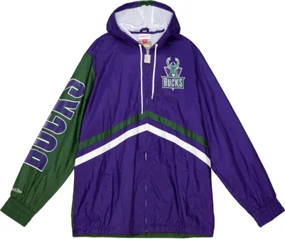 Zdjęcie produktu dla Kurtka wiatrówka Mitchell & Ness - Milwaukee Bucks - S