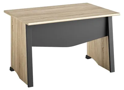 Image de CALICOSY - Bureau style industriel avec voile de fond L80 cm - Fabrication Française