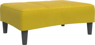Obrázek produktu pro Podnožka žlutá 77 x 55 x 31 cm samet