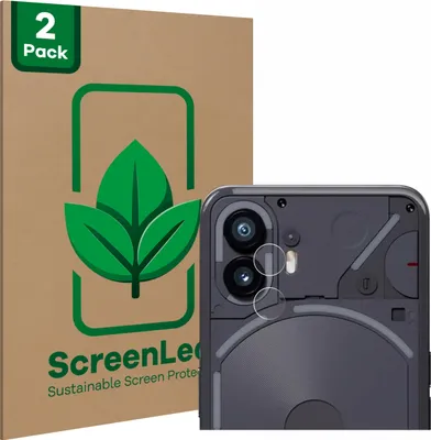 Produktbild von 2x ScreenLeaf Schutzfolie für Nothing Phone (2) (NUR Kameraschutz) nachhaltiger Displayschutz Display Schutz Folie Klar Transparent