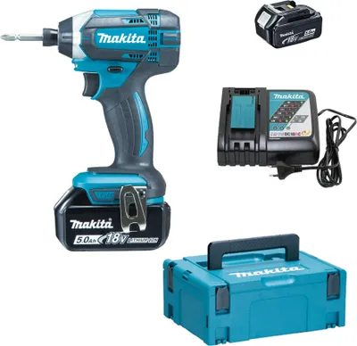 Produktbild von Makita DTD152RTJ, Schwarz, Blau, 3500 RPM, 1,6 cm, 165 Nm, Akku, 18 V