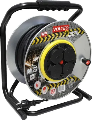 Produktbild von Hochleistungs-Verlängerungskabel, Metalltrommel, 50 m, H05RR 3 x 2,5, IP44 - VT-427-5025