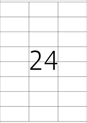 Produktbild von Etiketten Inkjet/Laser/Kopier 70x36mm weiß VE=14x2400 Stück