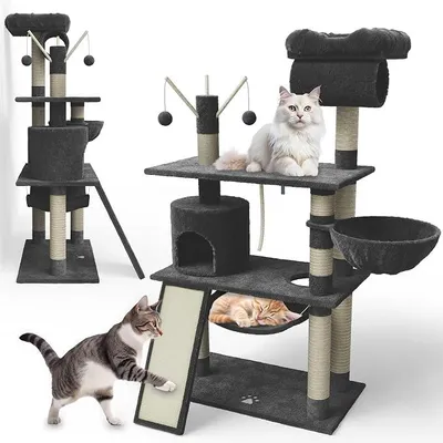 Imagen del producto de Kratzbaum extra ancho – Árbol para gatos, color gris oscuro