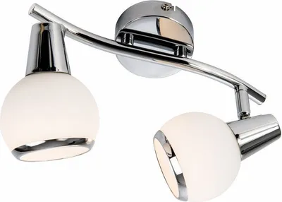 Produktbild von Deckenleuchte Loris, verchromt, 2xE14, 40W, Metall, Abmessungen: 14x25x12cm, IP20, Marke: Reality