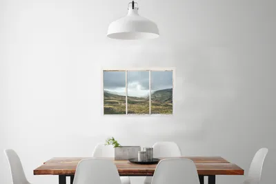 Produktbild von MuchoWow® Poster Durchsichtig - Natur - Grau 90x60 cm - Schlafzimmer