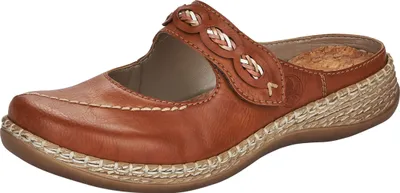 Produktbild von Rieker Damen Schuhe Pantoletten Clogs 46468, Größe:37 EU, Farbe:Braun
