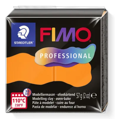 Produktbild von STAEDTLER FIMO professional 8040 ofenhärtende Modelliermasse Einzelprodukt, 57g, orange