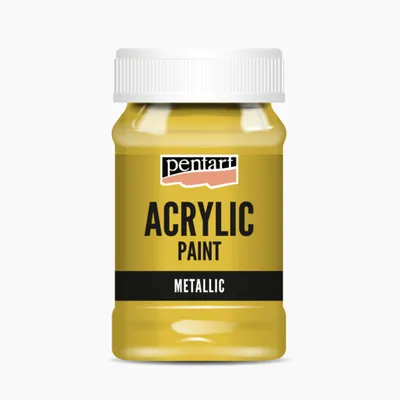 Produktbild von PENTART Acrylfarbe Metallic, 100 ml, Gold