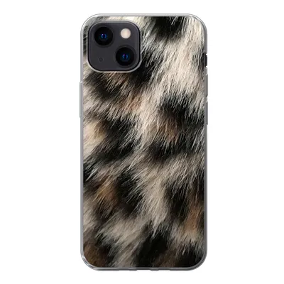 Produktbild von MuchoWow® Handyhülle Schutzhülle Hülle für iPhone 13 mini Nahaufnahme Pantherdruck Silikon Softcase Handy Hülle - Softcase