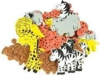 Produktbild von Schaumstoff-Aufkleber Zoo 48 Stück (Schul- und Papierwaren)