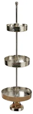 Produktbild von Etagere Baila 3 Ebenen Aluminium H 70cm silber