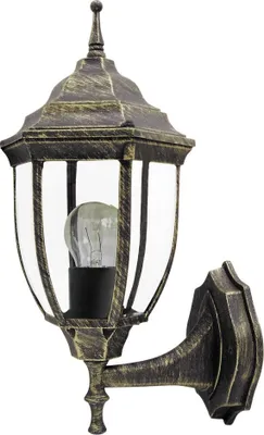 Zdjęcie produktu dla Kinkiet zewnętrzny Nizza antyczne złoto 1xE27x60W metal wym:36x16,5x20,5cm IP43 Rabalux