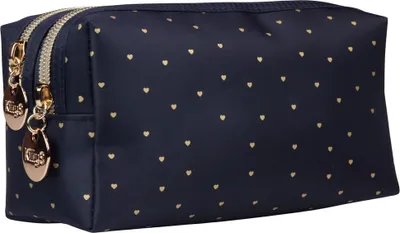 Produktbild von KillyS Elegante Kosmetiktasche Golden Heart mit Doppelreißverschluss