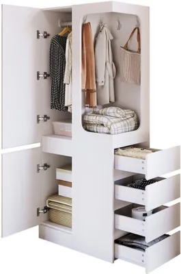 Immagine prodotto di Armadio aperto, una porta - 70x40x170 cm - Legno - Mobile contenitore salvaspazio