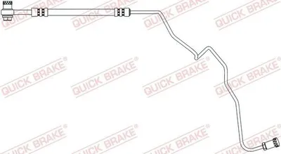 Produktbild von QUICK BRAKE 96.019X Bremsschlauch für VW Polo Schrägheck (6R1, 6C1) für SEAT Ibiza IV Schrägheck (6J5, 6P1) für AUDI A1 Sportback (8XA, 8XF) für SKODA