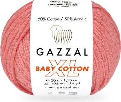 Obrázek produktu pro Gazzal Baby Bavlna XL 3435 Měkká dětská příze, 50% bavlna, růžové odstíny