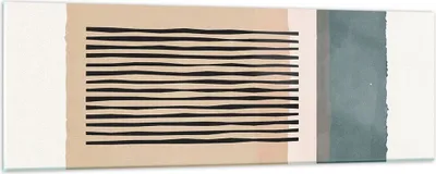 Produktbild von Bilder auf glas - Einteilig - Abstraktion Grafik Linien - 90x30cm - Glasbilder - Wandbilder - Bilder - zum Aufhängen bereit - Wanddekoration aus Glas - Glas Bilder - Wandbild auf Glas - GAB90x30-5034