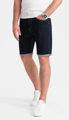 Obrázek produktu pro Ombre Clothing Pánské džínové kraťasy Alii navy M