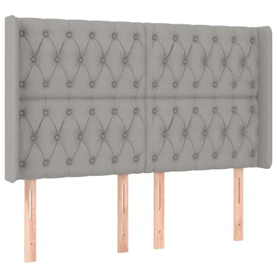 Immagine prodotto di vidaXL Testiera con orecchie Grigio chiaro 163x16x118/128 cm Tessuto