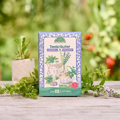 Produktbild von Saatgut-Set Teekräuter - 6 aromatische Kräutersorten für Tee wie