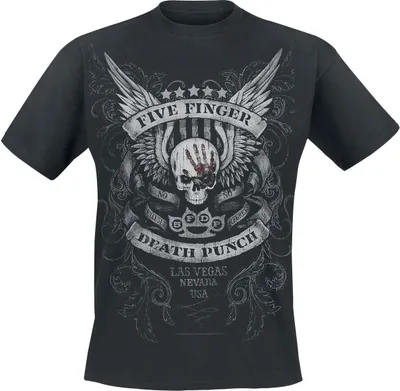 Produktbild von Five Finger Death Punch T-Shirt Herren No Regrets schwarz S