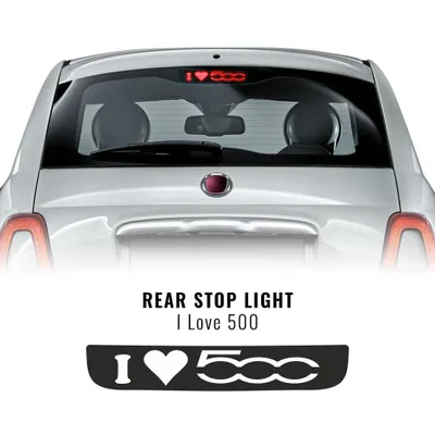 Immagine prodotto di Adesivo Luce Terzo Stop I Love 500